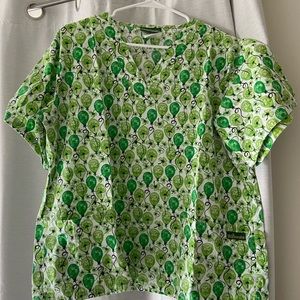 St. Patrick’s Day Womens Scrub Top